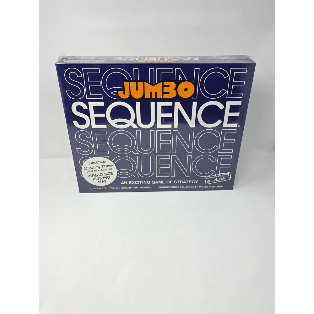 Jax Jumbo Sequence Game with 32x27 Inch Playing Mat New Sealed 8080